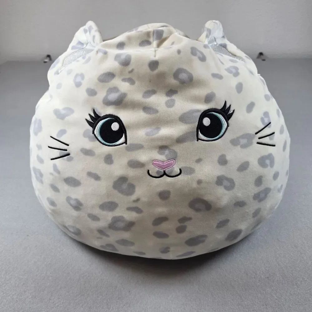 Squishmallows Leopard Cat Plush Stuffed Animal Gray White Spotted Cat 18